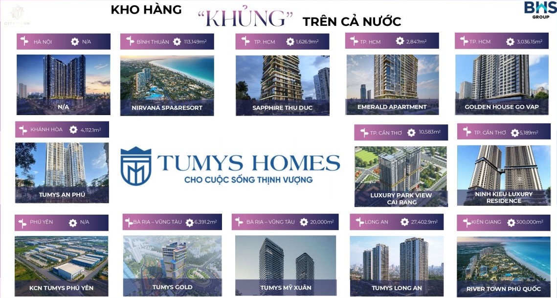 Các Dự án Nổi Trội Của Công Ty Tumys Homes