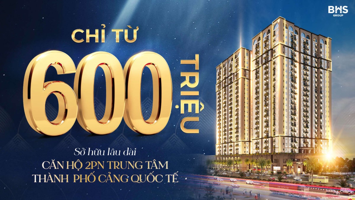 Giá bán Citymark Residence chỉ từ 600tr sở hữu căn hộ 2PN