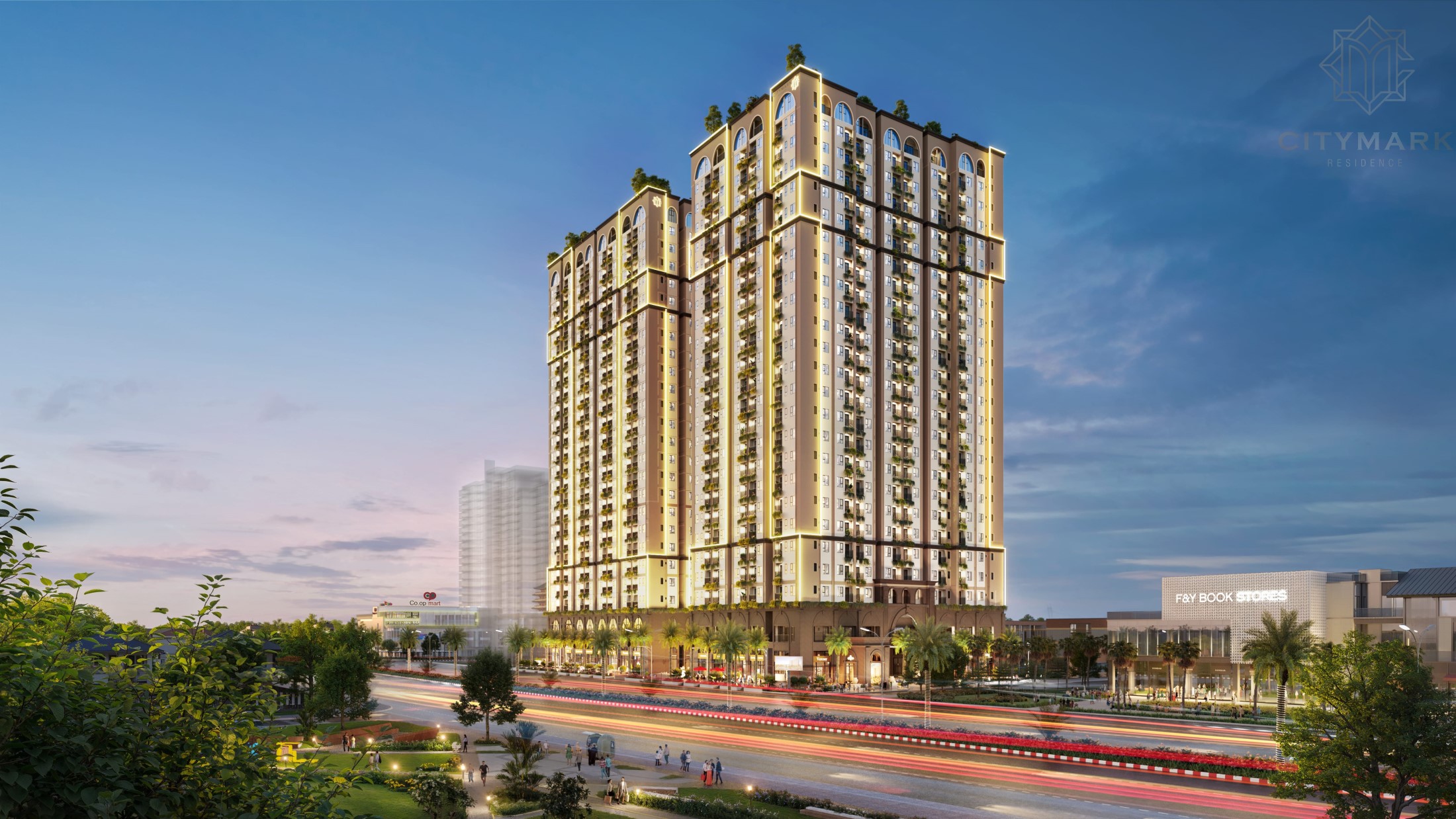 Kiến Trúc Dự án Citymark Residence Ngã 3 Nguyễn Trãi Ql51