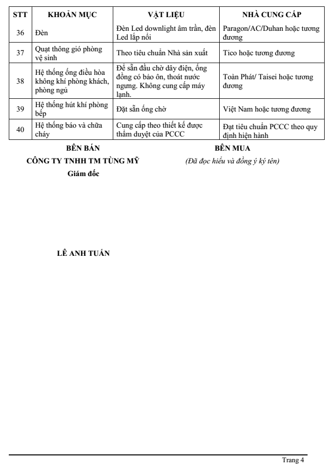 Danh mục vật liệu hoàn thiện căn hộ CityMark Residence_trang 4